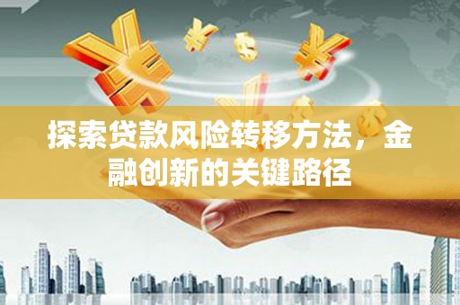 贵阳探索贷款风险转移方法，金融创新的关键路径