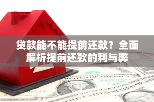 贵阳贷款能不能提前还款？全面解析提前还款的利与弊
