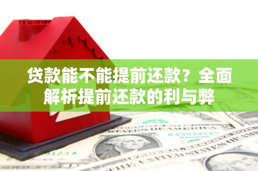 贵阳贷款能不能提前还款？全面解析提前还款的利与弊