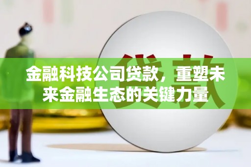贵阳金融科技公司贷款，重塑未来金融生态的关键力量