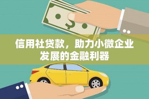 贵阳信用社贷款，助力小微企业发展的金融利器