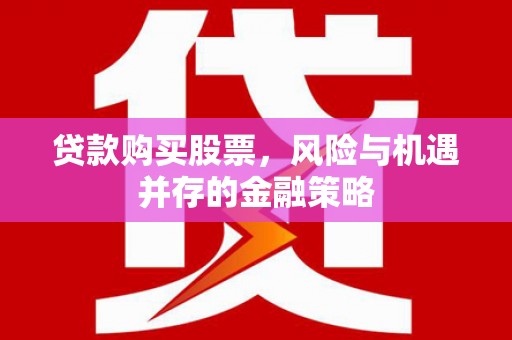 贵阳贷款购买股票，风险与机遇并存的金融策略